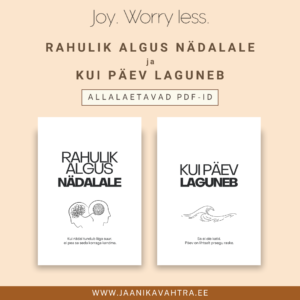 BUNDLE: "Rahulik algus nädalale" ja "Kui päev laguneb"